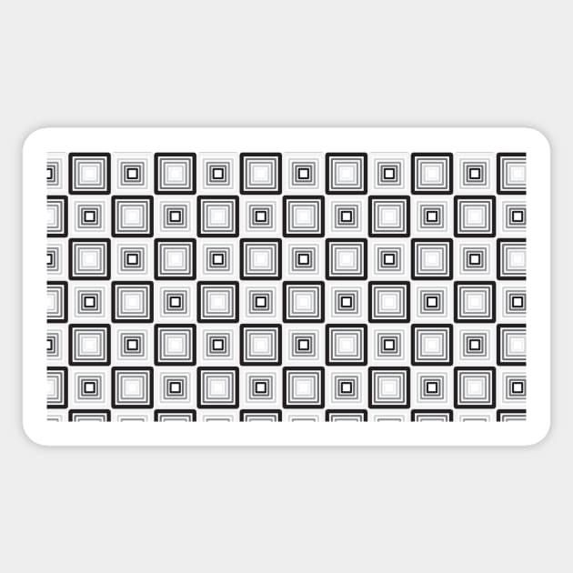 Simple Square Pattern Sticker by zarya_kiqo